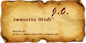 Jankovits Ottó névjegykártya